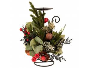 Πράσινο κηροπήγιο με ρόδι...