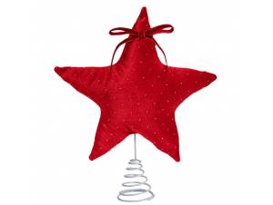 Κόκκινο βελούδινο αστέρι με...