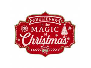 Κόκκινη μεταλλική ταμπέλα...