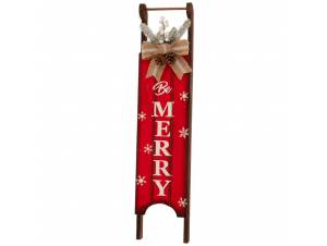 Κόκκινη ξύλινη πινακίδα...