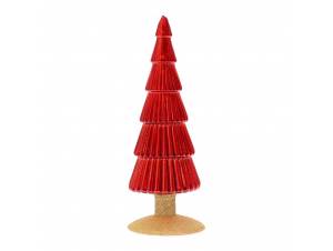 Κόκκινο γυάλινο δεντράκι...