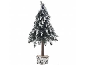 Χιονισμένο δένδρο σε ξύλινο...