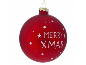 Κόκκινη γυάλινη μπάλα 10...