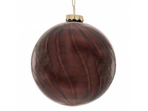 Σετ 4 μπορντό γυάλινη μπάλα...