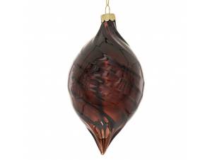 Σετ 4 μπορντό γυάλινη μπάλα...