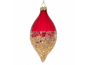 Σετ 6 κόκκινη γυάλινη μπάλα...