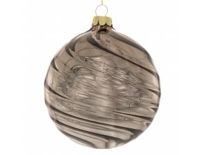 Σετ 4 ασημί γυάλινη μπάλα...