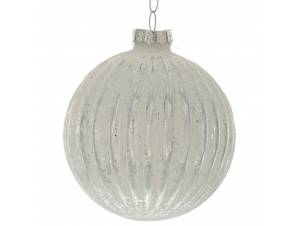 Σετ 6 λευκή ασημί γυάλινη...