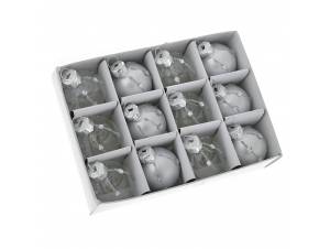 Διάφανη ασημί γυάλινη μίνι...