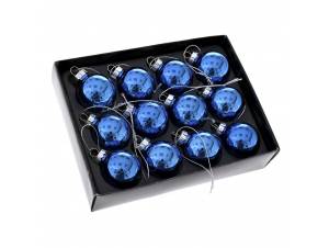 Μπλε γυάλινη μπάλα 4 εκ....