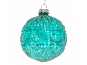 Σετ 6 τουρκουάζ γυάλινη...