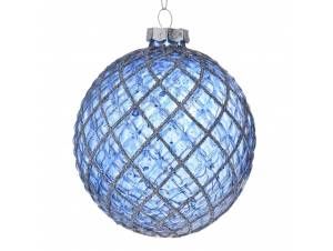 Σιέλ μπάλα γυάλινη 10 εκ....