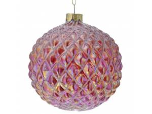 Φούξια μπάλα γυάλινη 10 εκ....