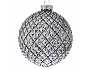 Ανθρακί ανάγλυφη γυάλινη...