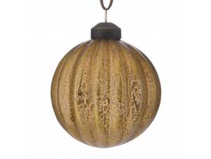 Καφέ γυάλινη μπάλα 8 εκ. σετ 6