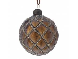 Καφέ σκούρο μπάλα 8 εκ. σετ 6