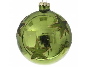 Πράσινη γυαλιστερή γυάλινη...