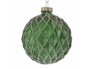 Πράσινη μπάλα γυάλινη 8 εκ....