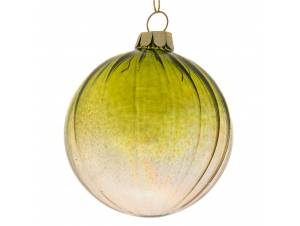 Σετ 6 πράσινη γυάλινη μπάλα...