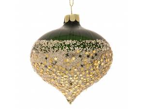 Σετ 6 πράσινη γυάλινη μπάλα...