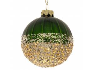 Σετ 6 πράσινη γυάλινη μπάλα...