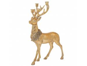Χρυσό πολυρεζίν όρθιο ελάφι...