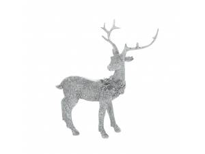 Ασημί πολυρεζίν τάρανδος...