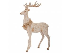 Λευκό πολυρεζίν όρθιο ελάφι...