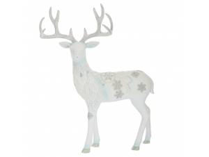 Λευκό πολυρεζίν όρθιο ελάφι...