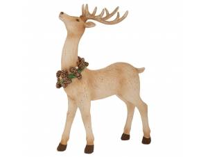 Λευκό πολυρεζίν όρθιο ελάφι...