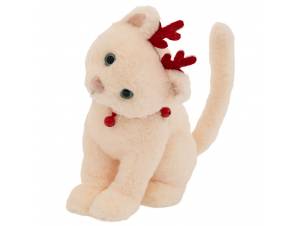 Λευκή υφασμάτινη γατούλα με...