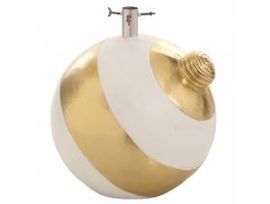 Λευκή χρυσή κεραμική βάση...