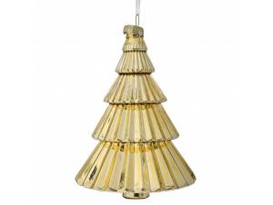 Χρυσό γυάλινο δεντράκι 9x13...