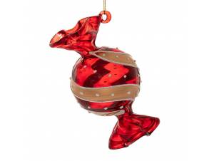 Κόκκινη χρυσή γυάλινη...