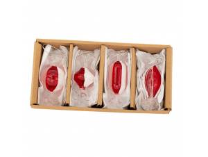 Σετ 4 λευκό και κόκκινο...