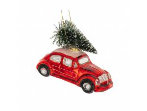 Κόκκινο γυάλινο κρεμαστό...