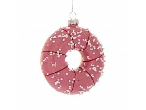 Ροζ γυάλινο DONUTS κρεμαστό...