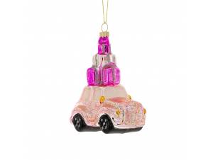 Ροζ γυάλινο κρεμαστό...