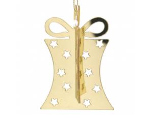 Στολιδι δωρο 8 εκ..3D χρυσό...