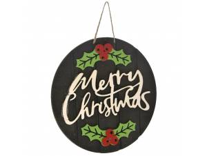 Μαύρο ξύλινο κρεμαστό MERRY...