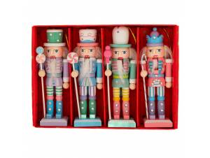 Σετ 4 πολύχρωμοι ξύλινοι...