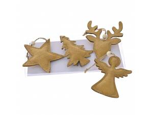 Σετ 4 μπεζ δερμάτινα...