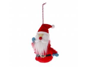 Κόκκινο υφασμάτινο στολίδι...