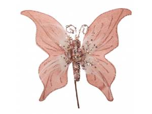 Ροζ πικ πεταλούδα 30x22 εκ.