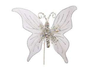 Λευκό πικ πεταλούδα 30x22 εκ.