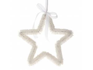 Λευκό αστέρι κρεμαστό 32 εκ.