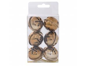 Σετ 6 χρυσά μεταλλικά...