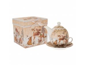 Σετ 2 Κεραμική Τσαγιερά,...