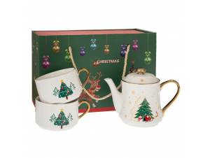 Σετ 3 Κεραμική Τσαγιερά Με...