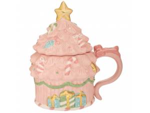 Ροζ κεραμική κούπα με...